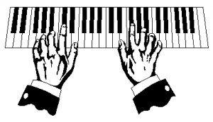 piano playing clipart