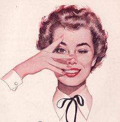 retro woman clipart