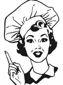 woman chef clipart