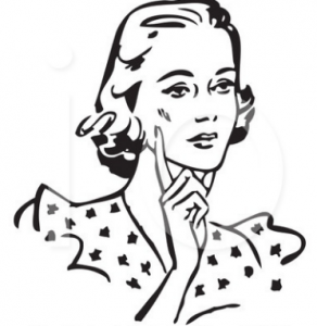 retro woman clipart