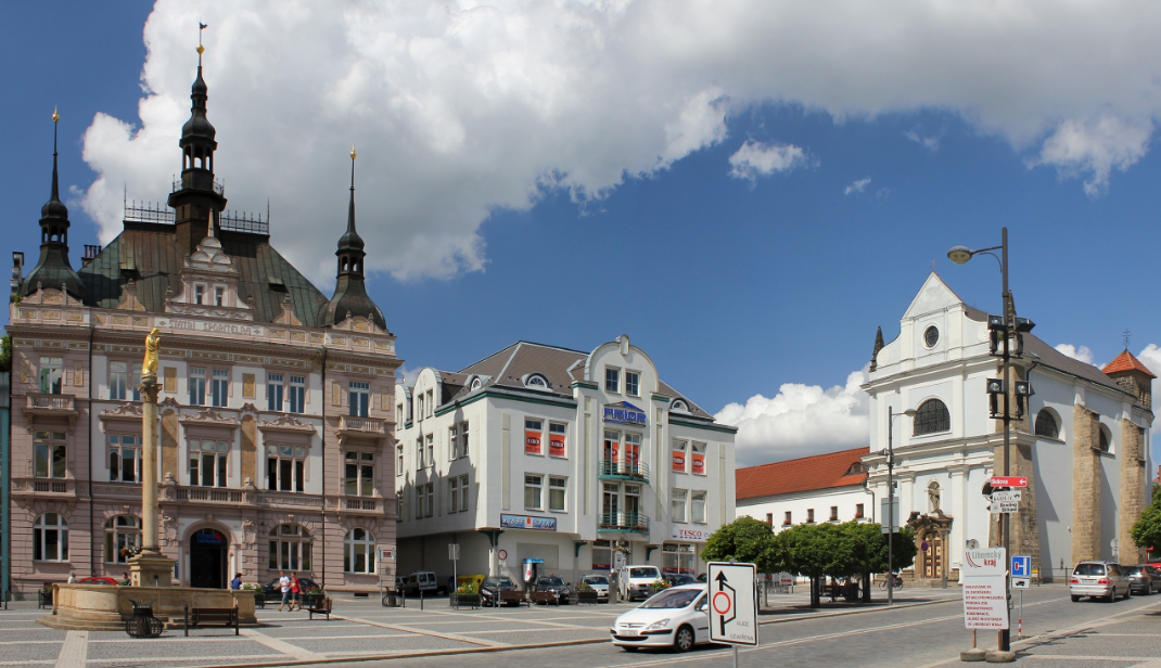 Turnov town square