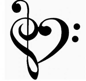 music heart clipart