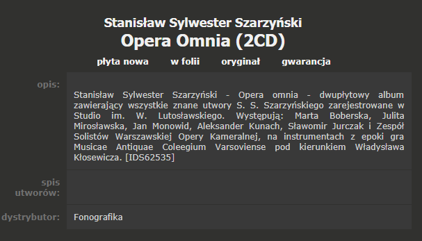 szarzynski tracklist