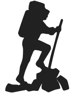 hiker clipart