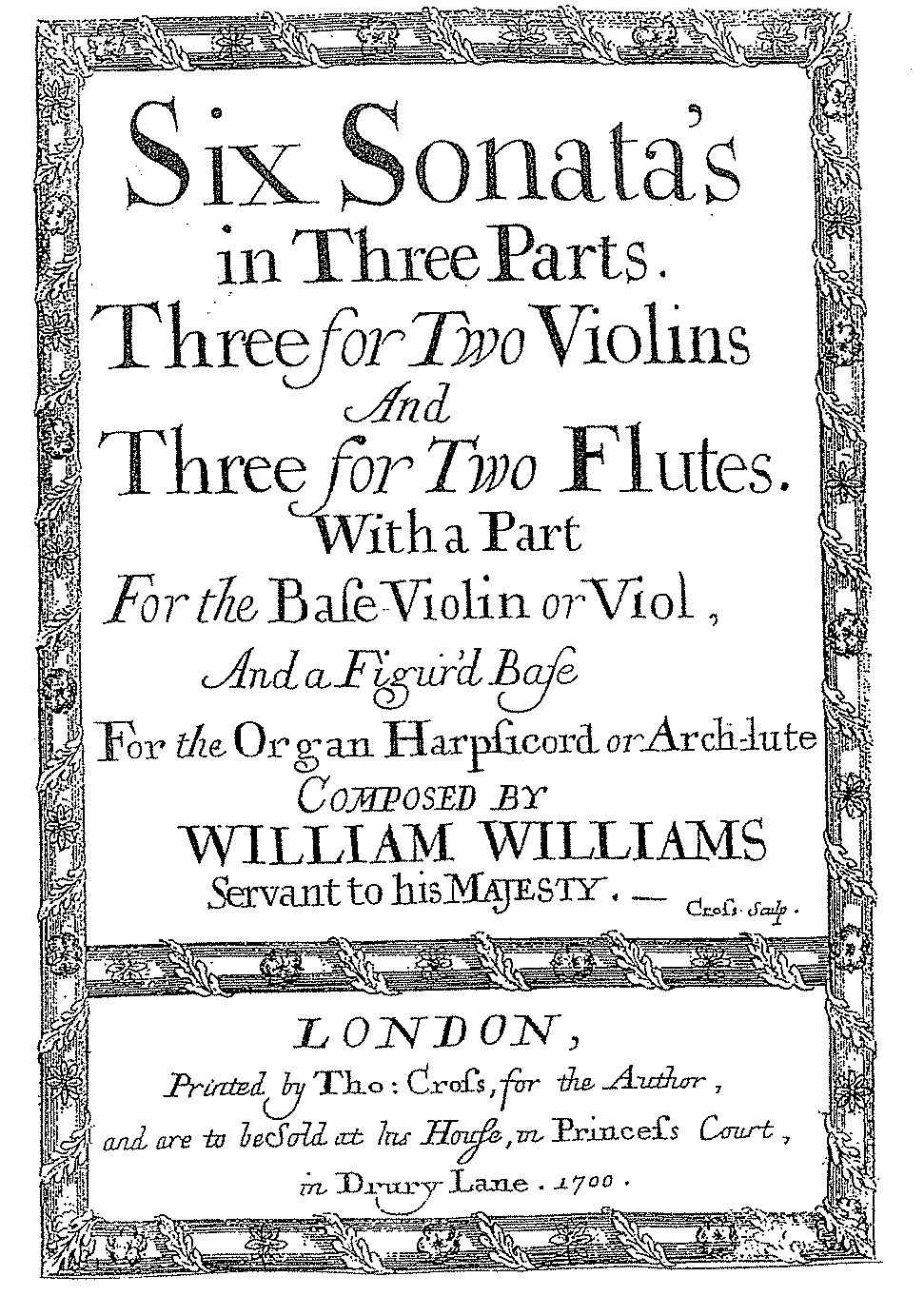 Williams title page