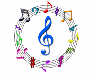 music circle clipart