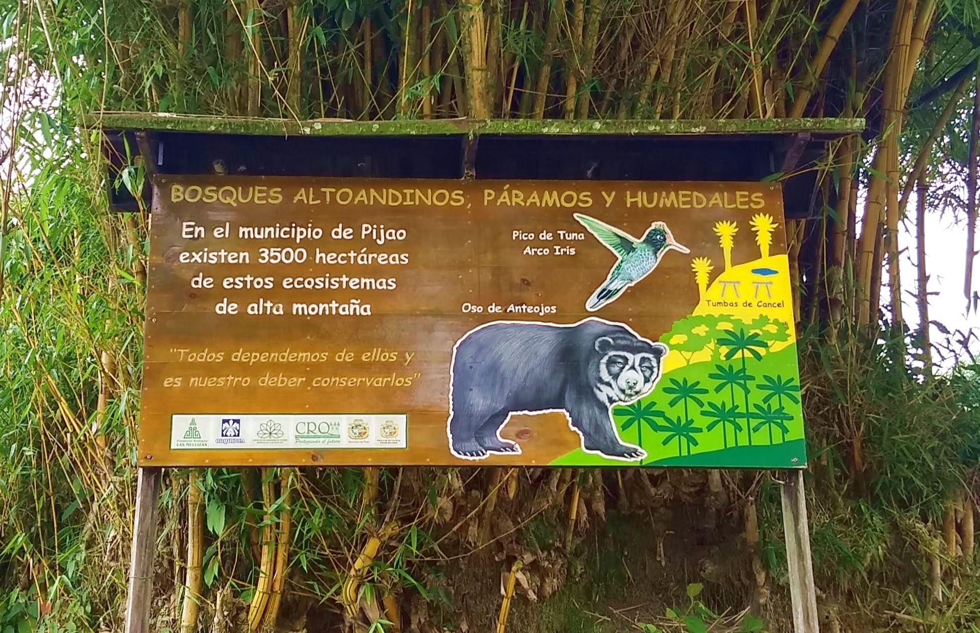 Pijao, Quindio environmental sign