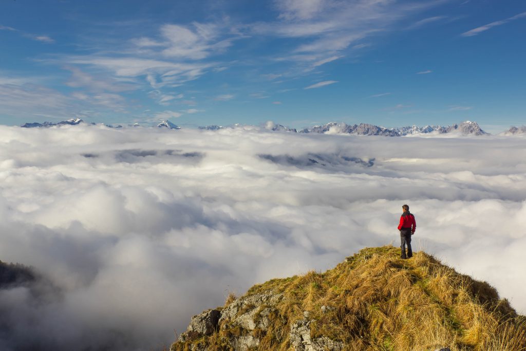 solitary hiker