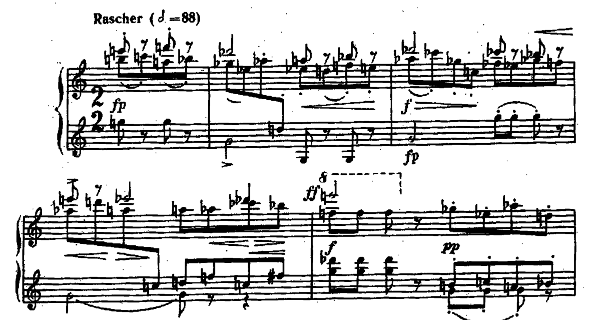 Schoenberg Suite op. 25 Musette